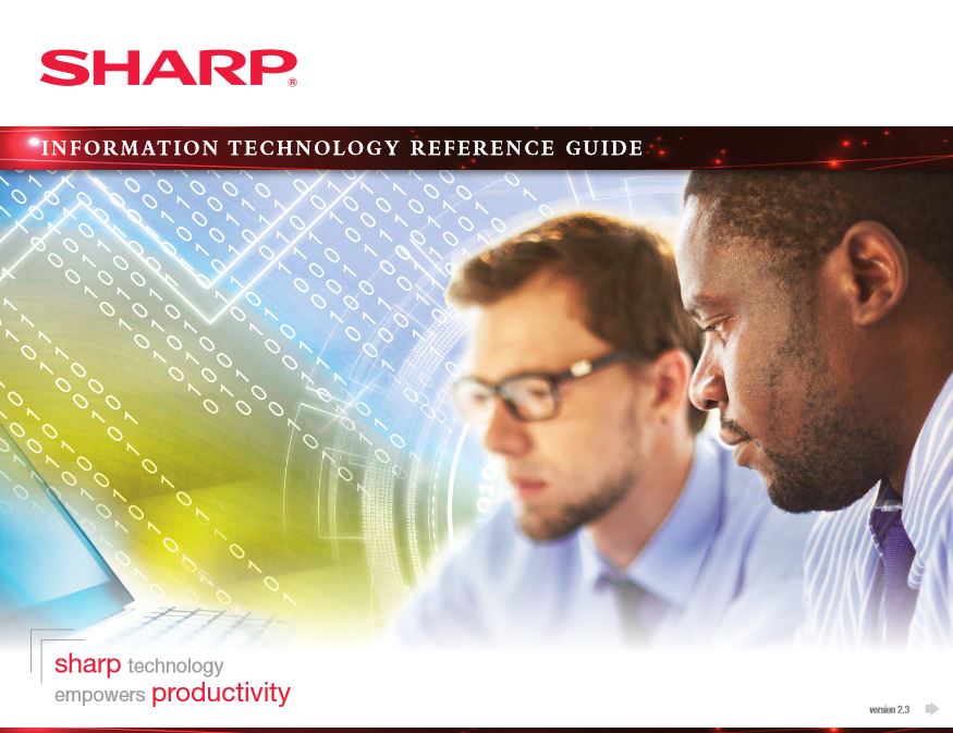 It Reference Guide Cover, Sharp, A2Z Business Systems, San Fransisco, CA, Sharp, Dahle, Dealer, Reseller